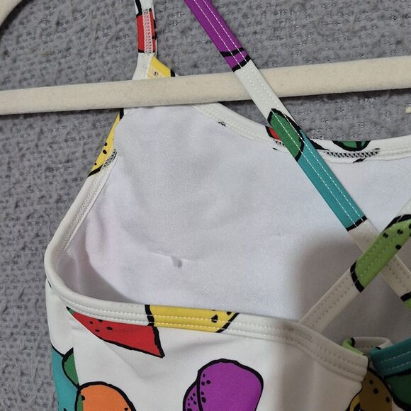 Hanna Andersson Girls Fruits Print Tankini Top Swimsuit Set 160cm 14-16 - Picture 3 of 11